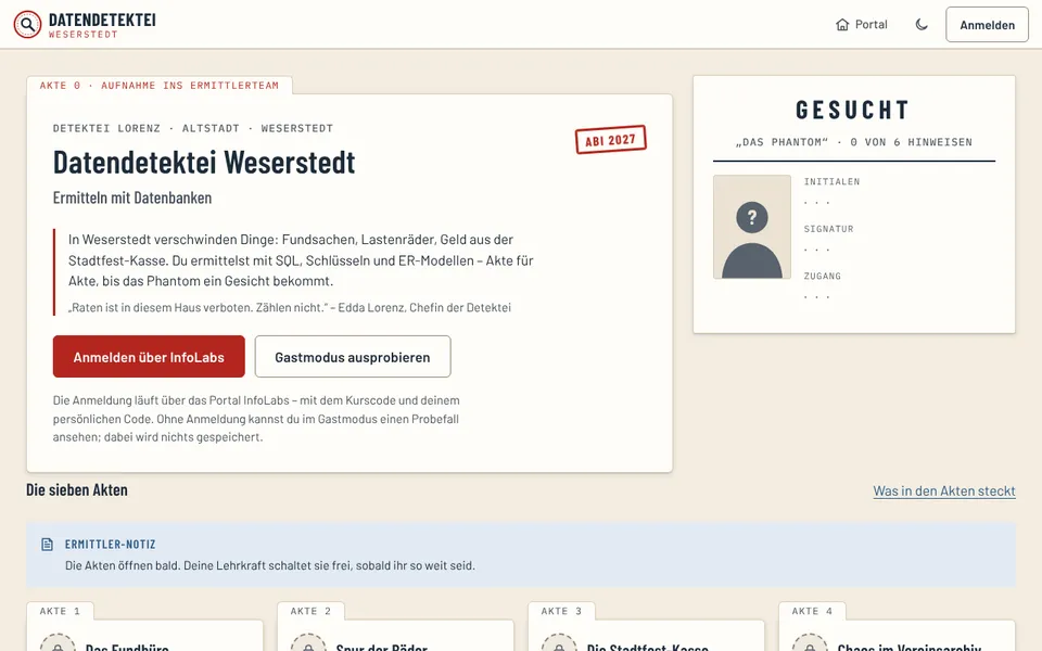 Datendetektei Weserstedt: Ermitteln mit Datenbanken