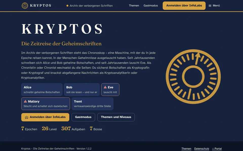 Kryptos: Die Zeitreise der Geheimschriften